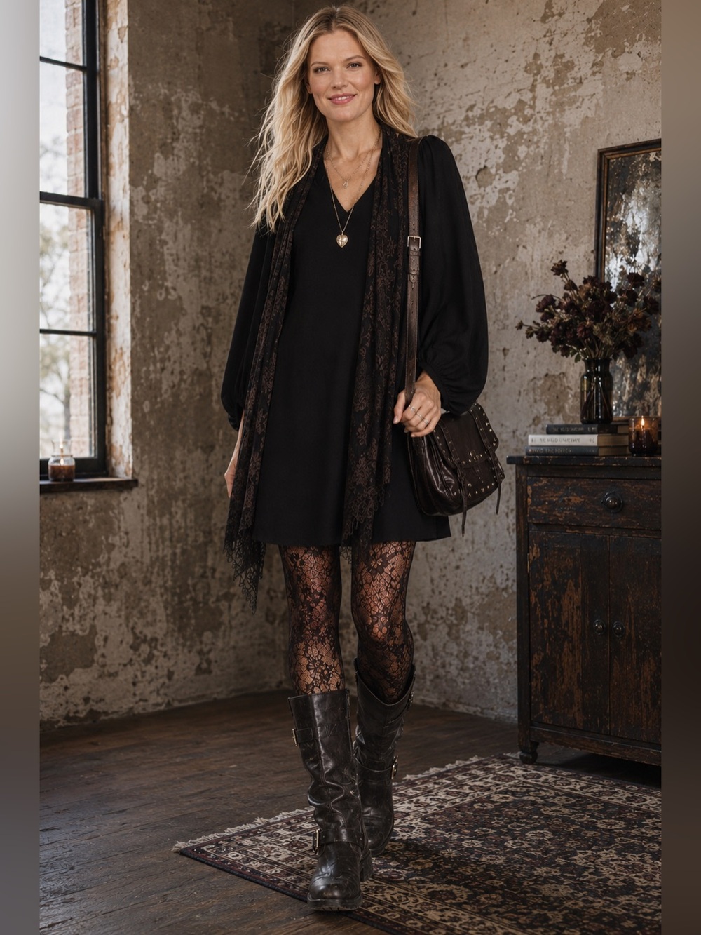 Maurices Blouson Sleeve Shift Dress